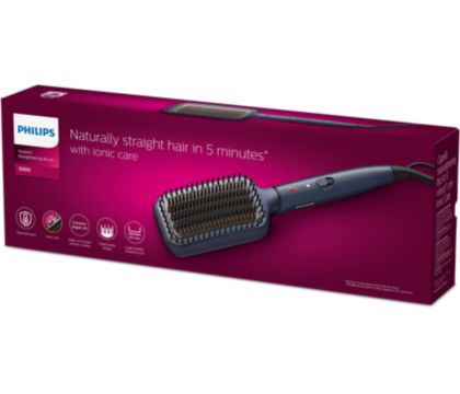 Electric straightener clearance brush