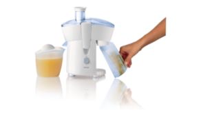 Juice continuously using the 500ml detachable pulp container