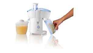 Juice continuously using the 500ml detachable pulp container