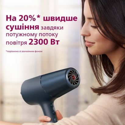 Быстрая сушка без повреждения волос от перегрева**