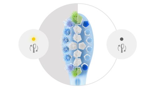 Putzen Sie weiterhin mit optimaler Leistung dank Erinnerungsfunktion zum Austauschen des Bürstenkopfes