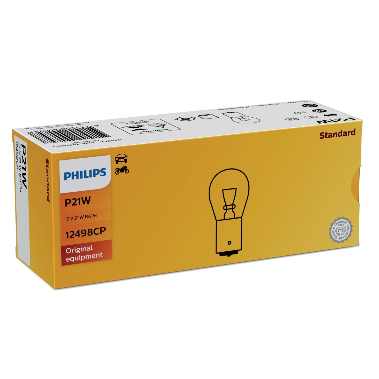 Ampoule feu stop/clignotant Philips P21W 12 V 21 W Acheter chez JUMBO