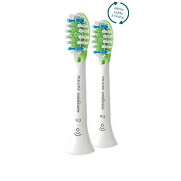 Philips Sonicare W3 Premium White Standardní velikost hlavice sonického kartáčku 2 ks