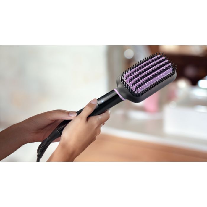 StyleCare Essential Heated straightening brush BHH880 00 Philips