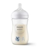 Philips Avent Babyflasche Natural Response – Babyflasche, 260 ml, BPA-frei,  für Babys ab 1 Monat, Koalamotiv (Modell SCY903/67)