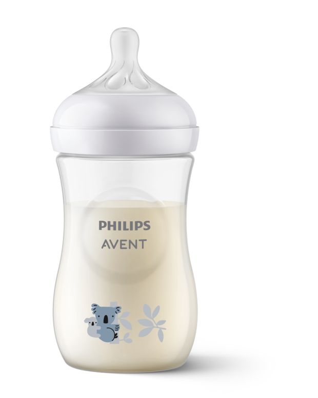 Philips Avent Natural Response Bottle 260ml, teat 1+ months, koala deco, 1 piece