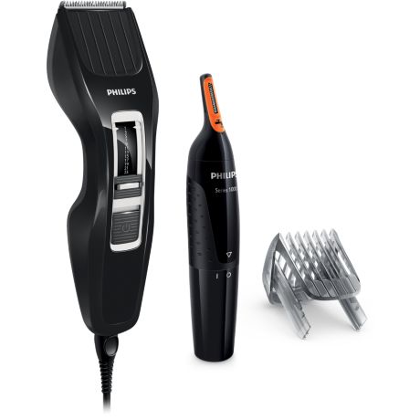 HC3410/85 Hairclipper series 3000 Hårklipper, ikke-opladelig (inkl. næsehårstrimmer) &lt;br>