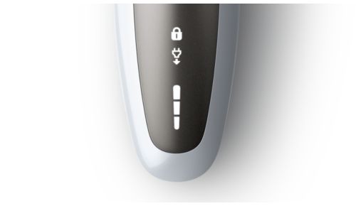 Intuitives Display mit 3-Stufen-Akkustandsanzeige