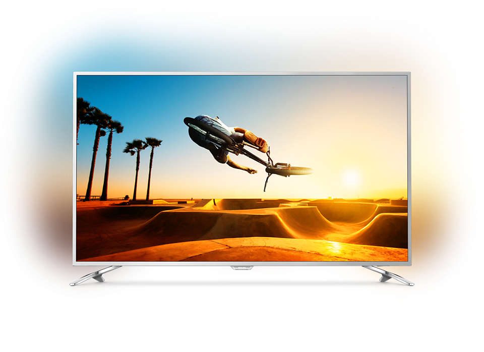 Slimmad LED-TV med 4K Ultra HD och Android TV