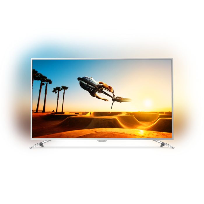 Slimmad LED-TV med 4K Ultra HD och Android TV