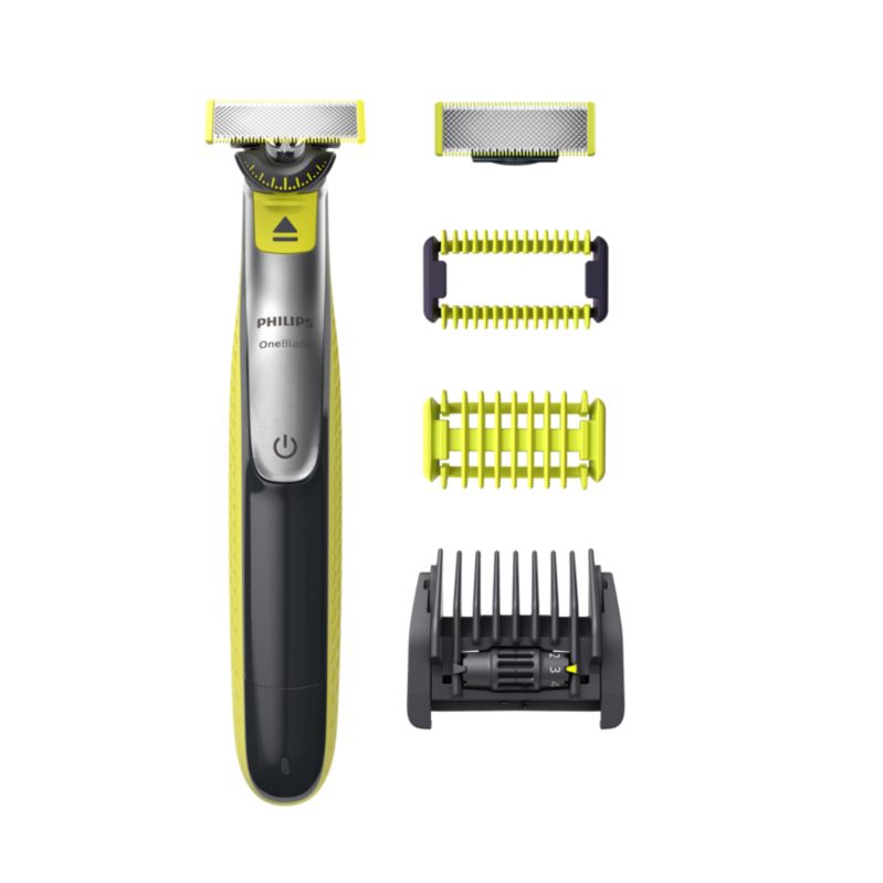 Philips OneBlade Pro 360, Regolabarba, Rasoio e Bodygroom elettrico, 1 lama  360 e 1 originale, 14 impostazioni di lunghezza, 1 kit Body, 1 supporto di  ricarica, 1 astuccio morbido (modello QP6551/30) : : Salute e cura  della persona