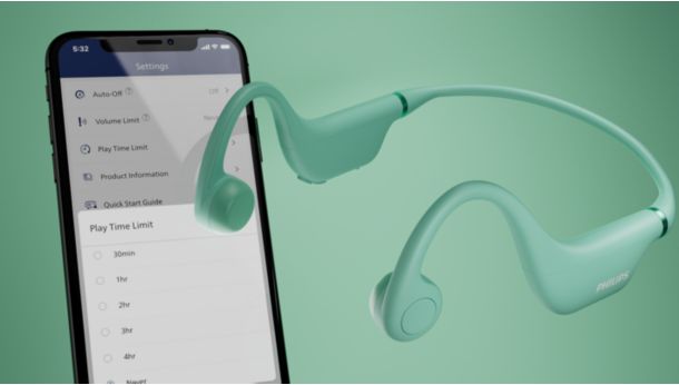 Parents can limit volume and playtime via the Philips app
