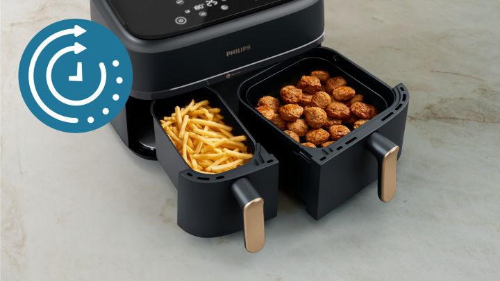 Philips Airfryer met twee manden miniatuur van video, productvideo