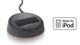 Optionales Dockingstation für eine bequeme Wiedergabe von Ihrem iPod