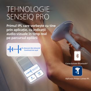 BRC333 - Lumea IPL 9900 Pro Epilator IPL cu SenseIQ Pro