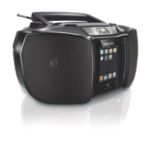 Enjoy iPod & CD music out loud anywhere you go