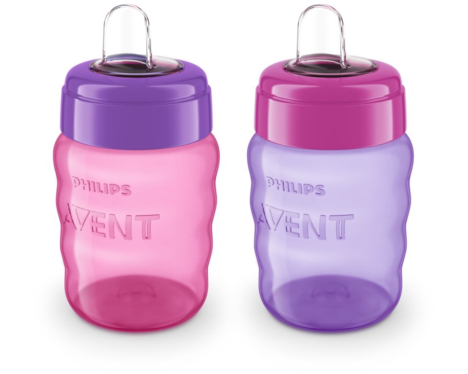 Clik-It Soft Spout Easy Grip Sippy Cup (3 Pack)