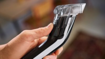 Регулирайте лесно дължината на косата от 0,5 мм до 21 мм