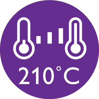 Temperatura za profesionalne in popolne rezultate je 210 °C