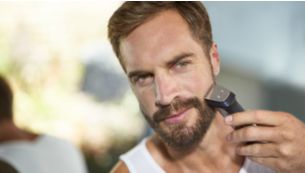 Metal trimmer precisely trims beard, hair and body