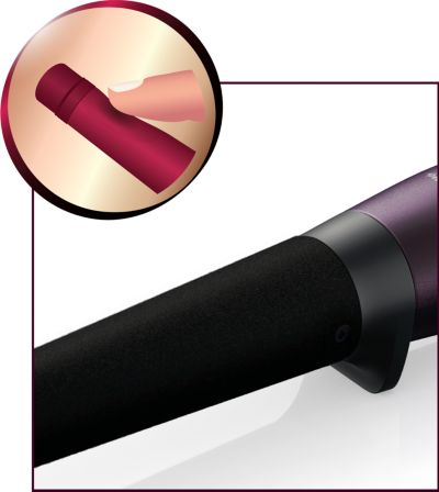 Revestimiento de tacto suave para evitar quemaduras instantáneas en las manos y el cabello.