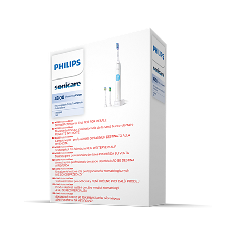 HX6848/98 Philips Sonicare ProtectiveClean 4300 Звукова електрична зубна щітка для стоматологів