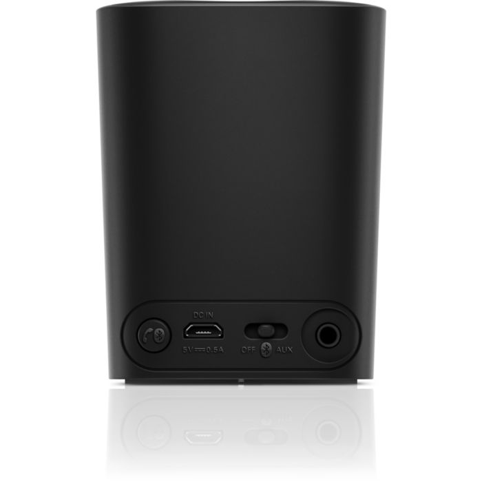 Philips スピーカー ブラック Philips ワイヤレスポータブルスピーカー BT100B （ブラック） スマホ