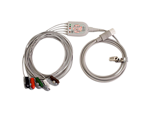 5-adriges Elektrodenkabel, Clip, AAMI Kombiniertes Stammkabel und Elektrodenkabel