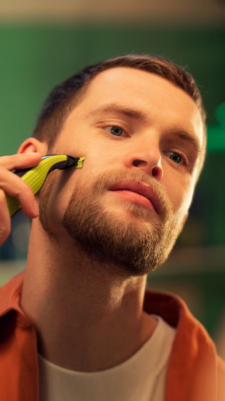 Man shaving
