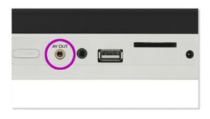 Conector de salida AV al televisor