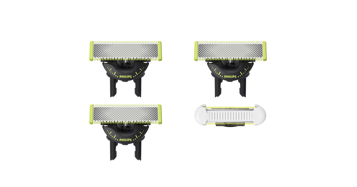 OneBlade Kombin. bal.: 3 x čepeľ 360 + 1 x čepeľ Skin Protect QP949/50 - hlavný produktový obrázok Philips