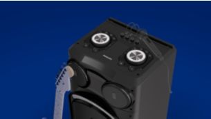 Karaoke mic and guitar inputs with record function