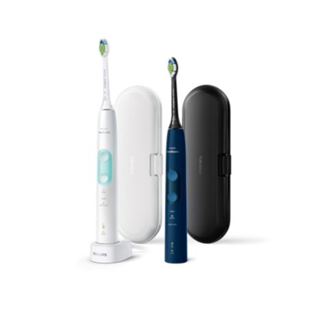 HX6851/34 Philips Sonicare ProtectiveClean 5100 2-pack sonic electric toothbrushes with accessories