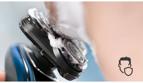 Scherkopf mit abgerundetem Profil zum Schutz der Haut