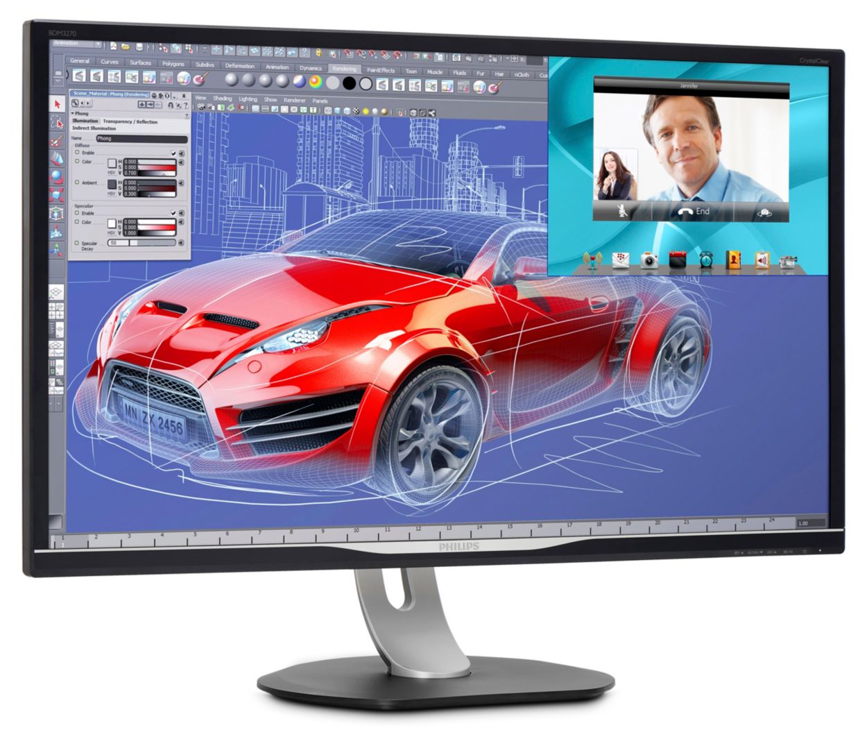 Brilliance LED-backlit LCD Display with Multiview BDM3270QP2/27