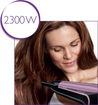 2.300 W für schnelles, leistungsstarkes Trocknen