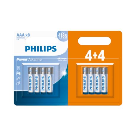 LR03P8BP/40 Power Alkaline البطارية