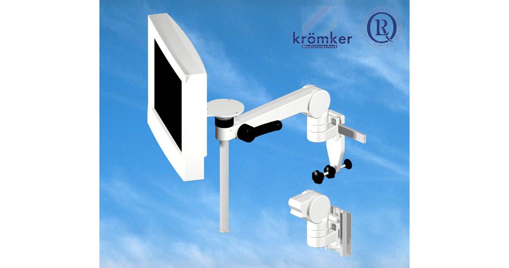 M1097A 15" Flat Screen, support arm with gas pressure spring (300mm) for step free height adjustment