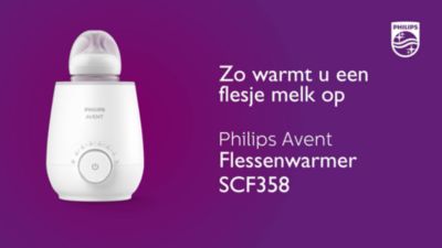 Een flesje melk opwarmen met de Philips Avent-flessenwarmer SCF358
