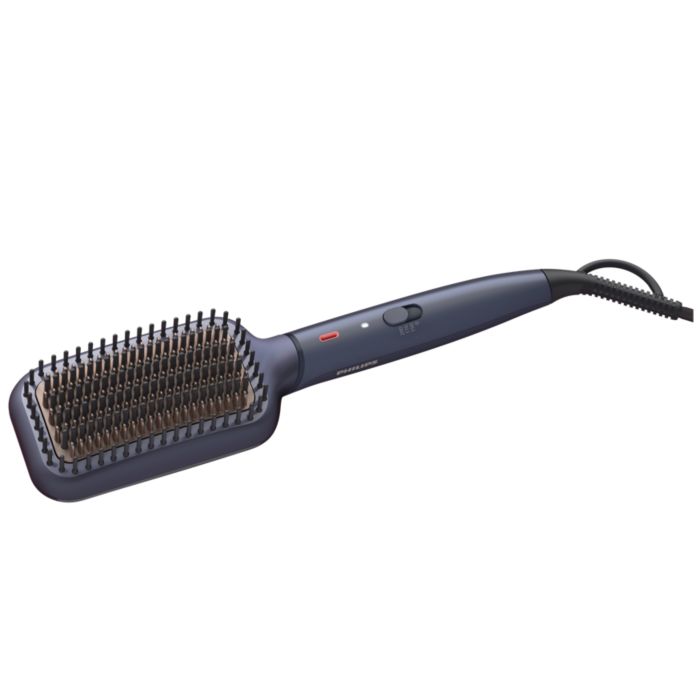 Philips electric hair straightening brush hotsell