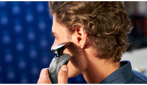 Even-up your mustache and sideburns