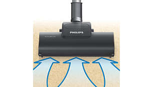 Turbo Brush nozzle for more thorough cleaning of your carpet