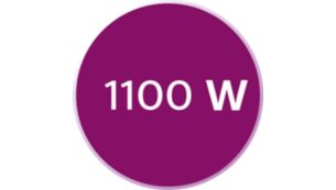 1100 W para unos resultados perfectos