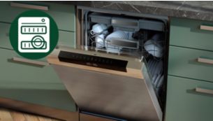 Automatic cleaning program & dishwasher safe parts