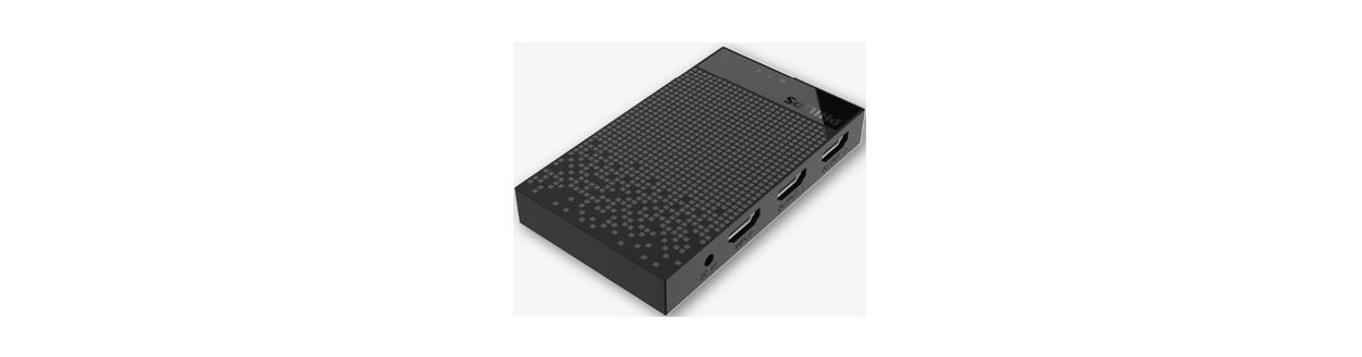 HDMI 开关盒，带 1 输入到 2 输出。