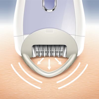 Le Skin stretcher tend votre peau lors de l'épilation