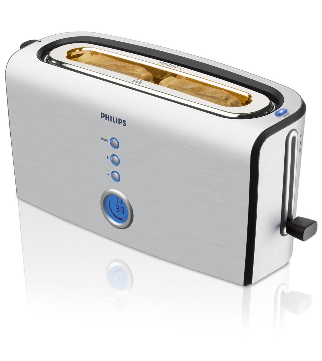 TOASTER 820W PINCE BLANC