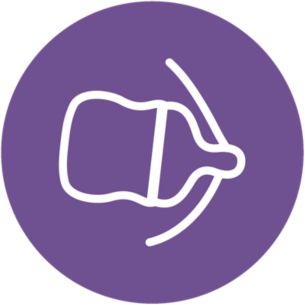 Dinappen frigör mjölk när bebisen dricker