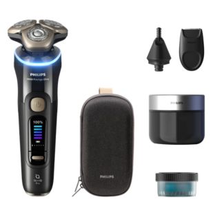 i9000 Prestige Ultra 搭载 SkinIQ Pro 技术的干湿两用电动剃须刀