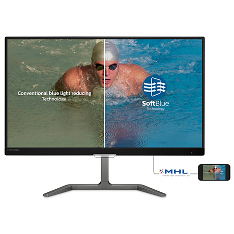 276E7EDAB/69  LCD monitor with SoftBlue Technology